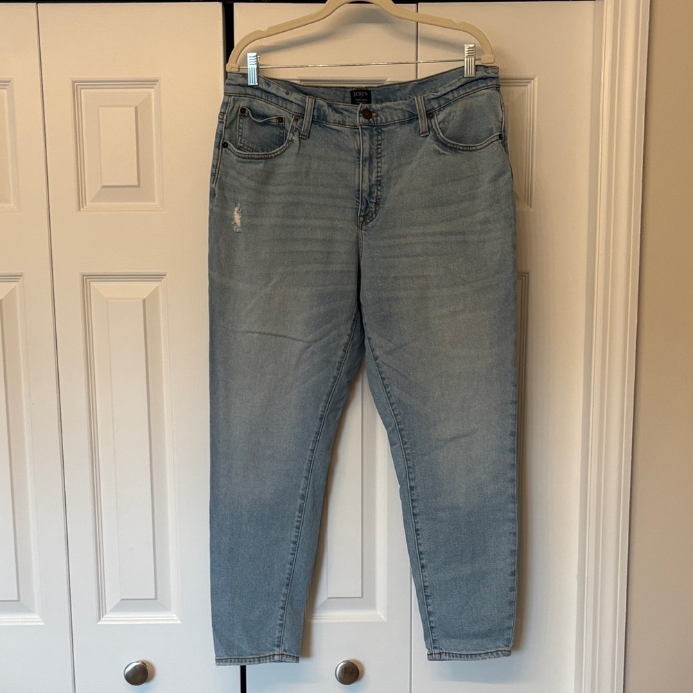 J. Crew Women's Straight Leg Jeans in Light Blue